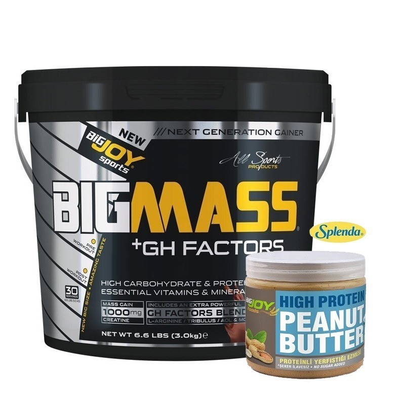 Big Joy Big Mass +GH Factors 3000 Gr +  Yer Fıstığı Ezmesi Hediyeli