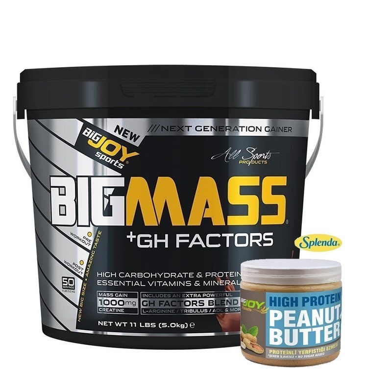 Big Joy Big Mass +GH Factors 5000 Gr + Yer Fıstığı Ezmesi Hediyeli