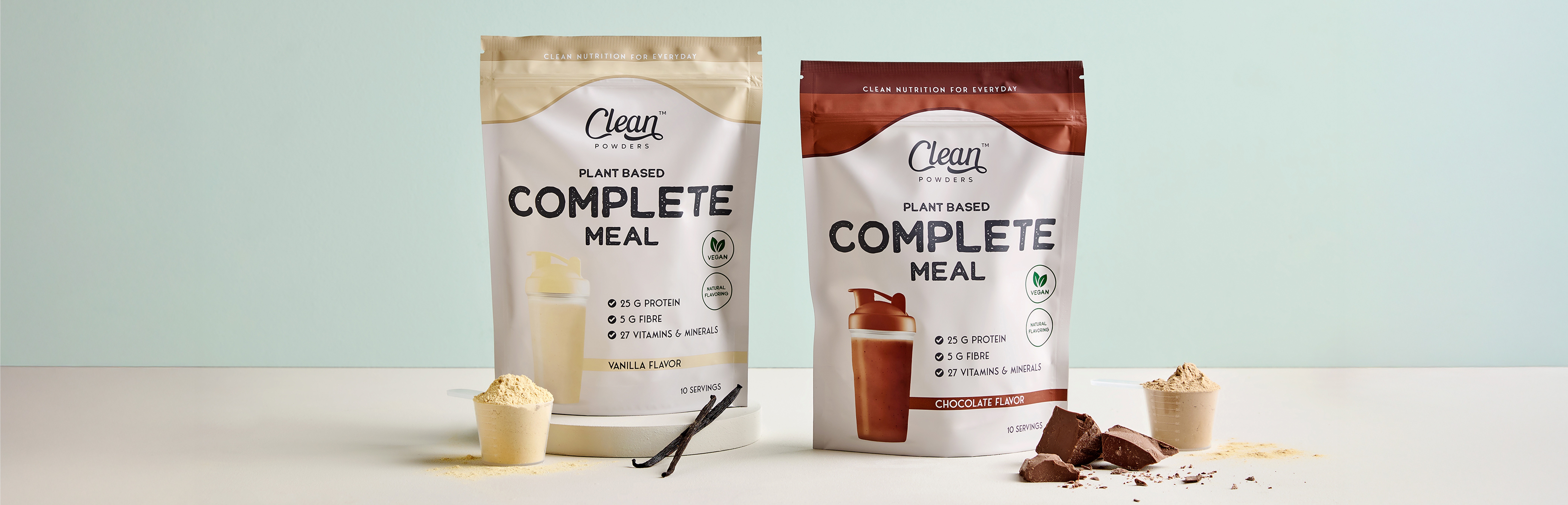 Clean Powders Plant Based Complete Meal (Öğün Tozu) 600 Gr