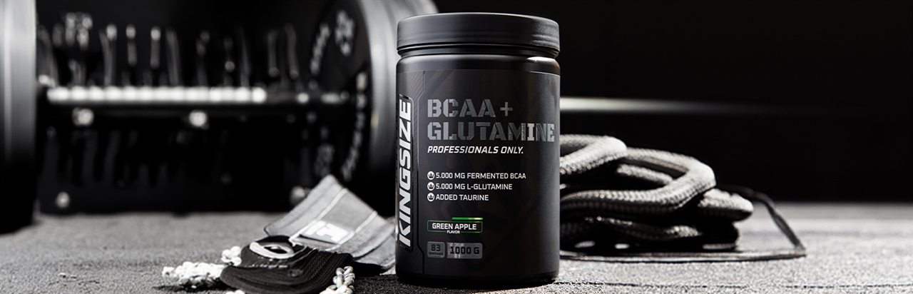 Kingsize Nutrition BCAA + Glutamine Powder 1000 Gr