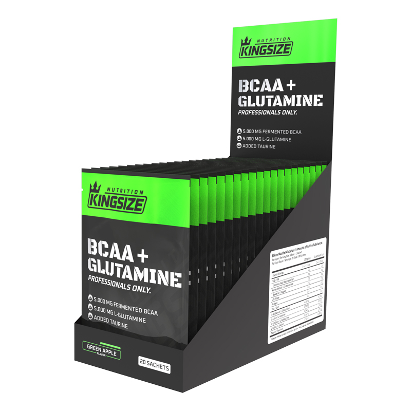 Kingsize Nutrition BCAA + Glutamine Powder 12 Gr 20 Saşe