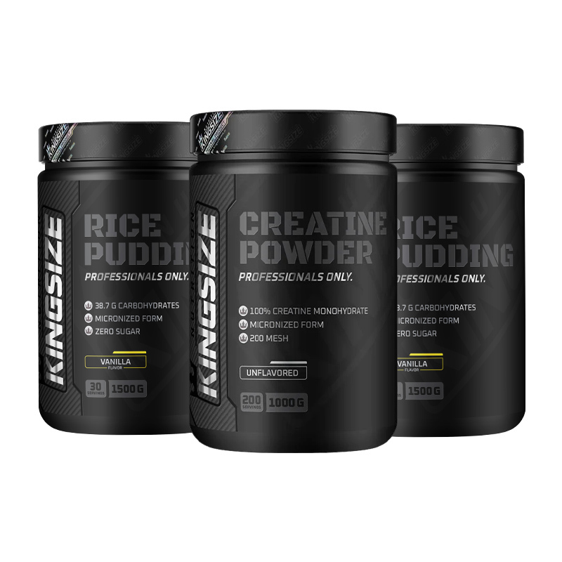 Kingsize Nutrition Creatine 1kg Aromasız + 2 adet Kingsize Nutrition Rice Pudding Vanilya