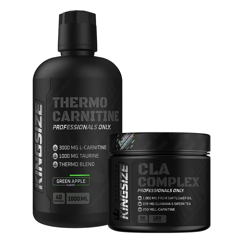 Kingsize Nutrition Thermo Carnitine 1000 mL + CLA Complex 180 Kapsül Kombinasyonu
