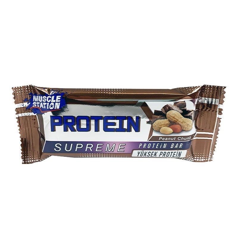 Muscle Station Supreme Protein Bar Çikolata Yer Fıstığı 40 Gr 24 Adet