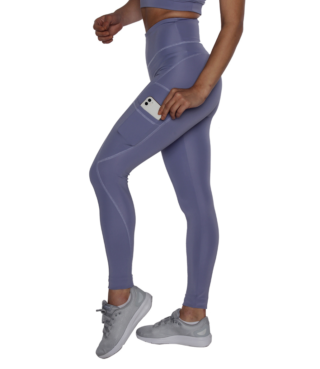 MuscleCloth Elise Cepli Spor Tayt + Elise Sporcu Sütyeni Lila
