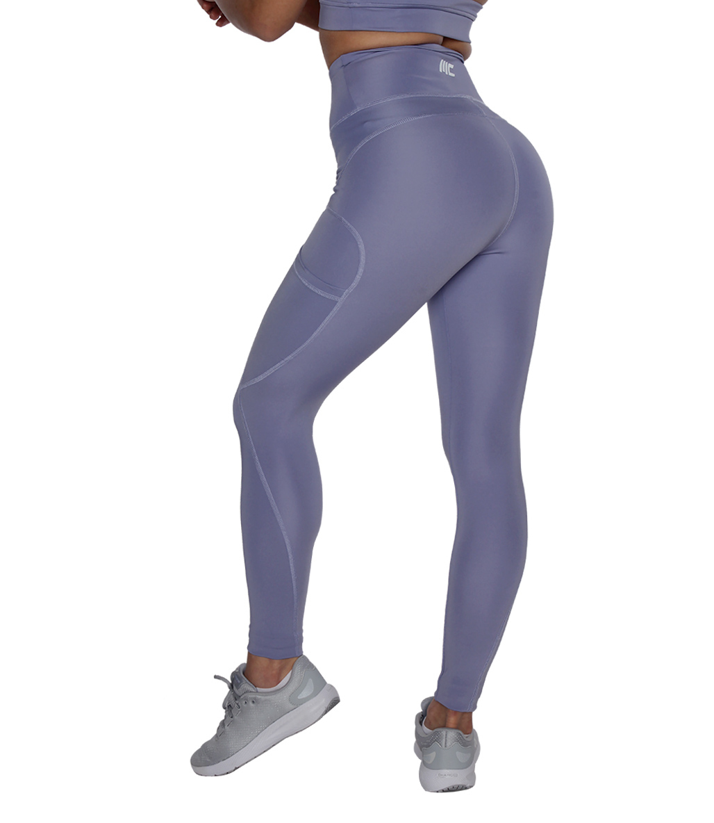 MuscleCloth Elise Cepli Spor Tayt + Elise Sporcu Sütyeni Lila