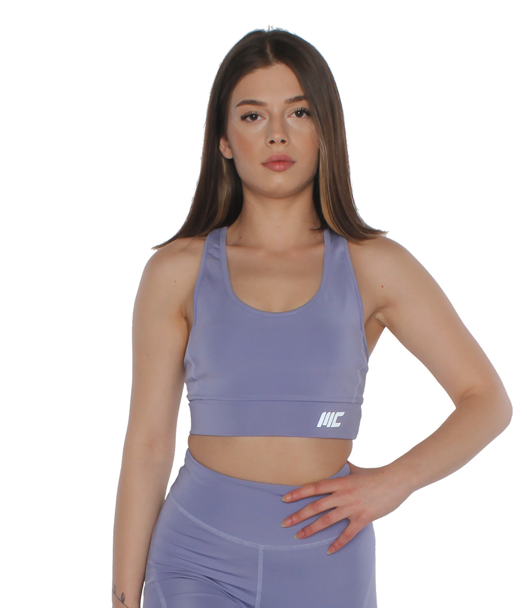 MuscleCloth Elise Cepli Spor Tayt + Elise Sporcu Sütyeni Lila