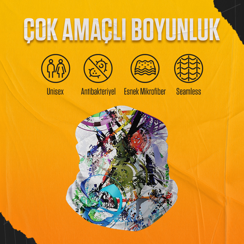 MuscleCloth Çok Amaçlı Boyunluk Color Rush