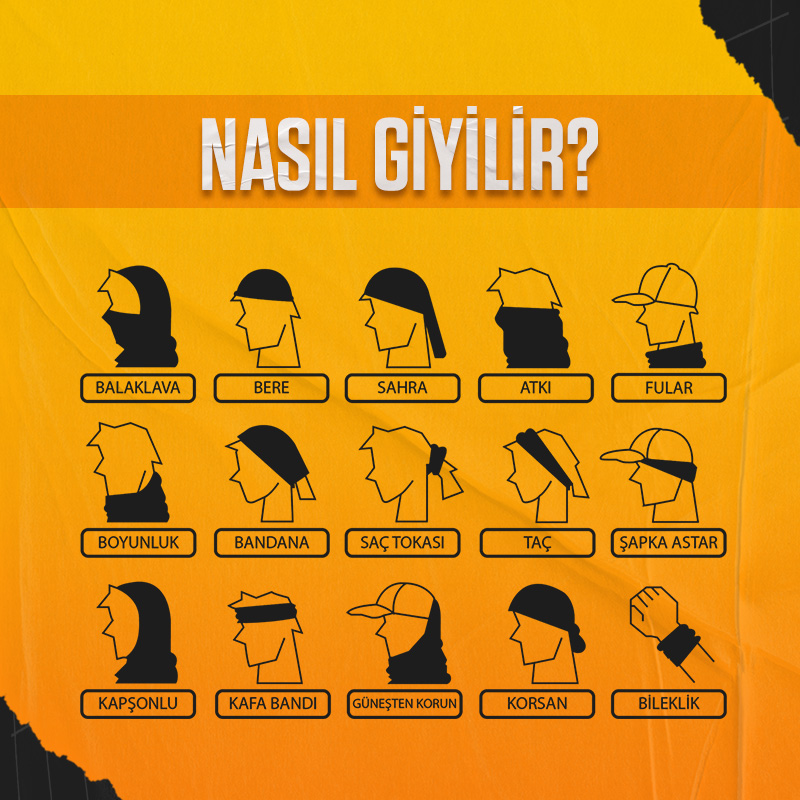 MuscleCloth Çok Amaçlı Boyunluk Color Rush