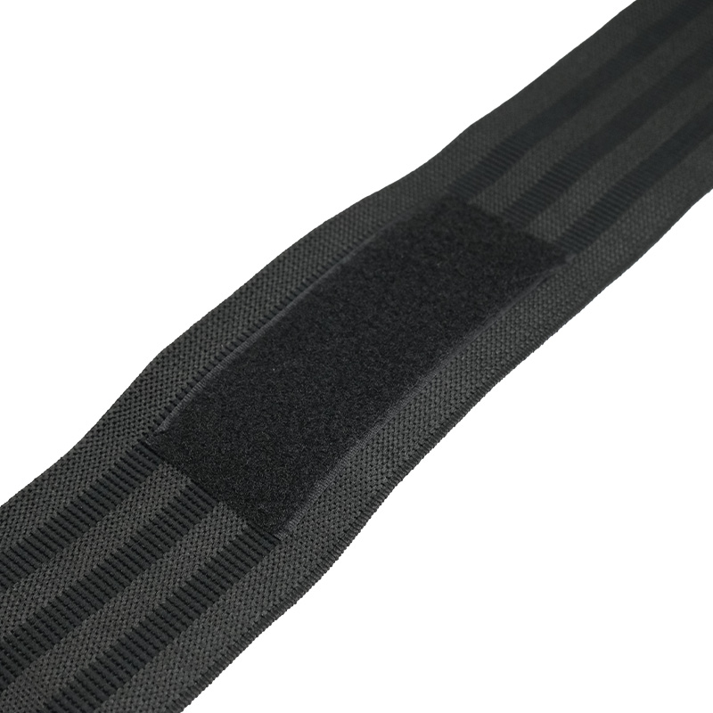 MuscleCloth Pro Knee Wraps Diz Bandajı 2'Li Paket - Cırt Bantlı Siyah