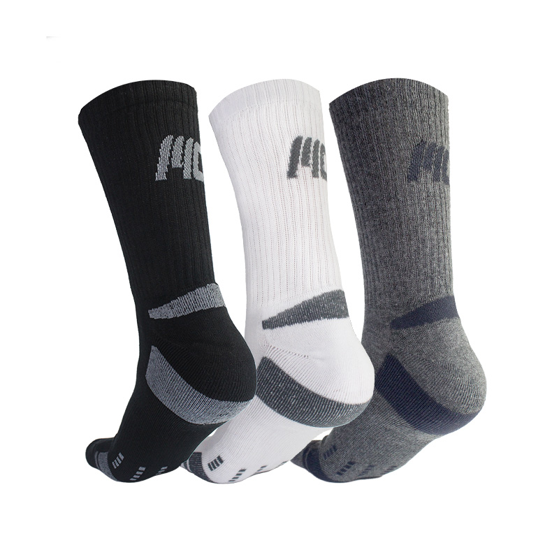 MuscleCloth  Stay Fresh Uzun Çorap 3'Lü Paket Gri Beyaz Siyah 