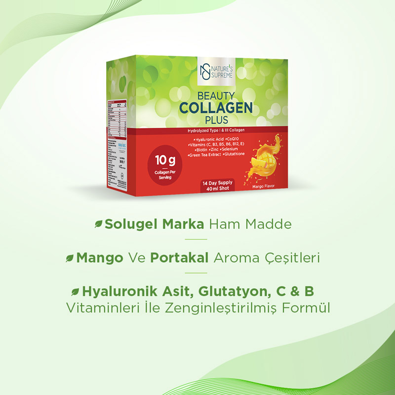 Nature's Supreme Beauty Collagen Plus 14 Shot (Tüp) x 40 mL