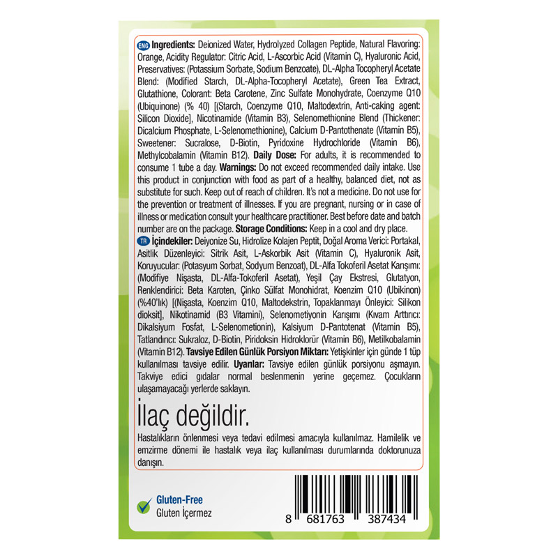 Nature's Supreme Beauty Collagen Plus 14 Shot (Tüp) x 40 mL