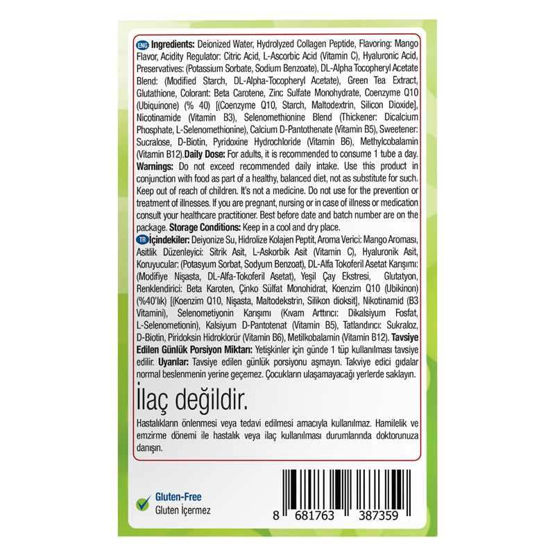 Nature's Supreme Beauty Collagen Plus 30 Shot (Tüp) x 40 mL