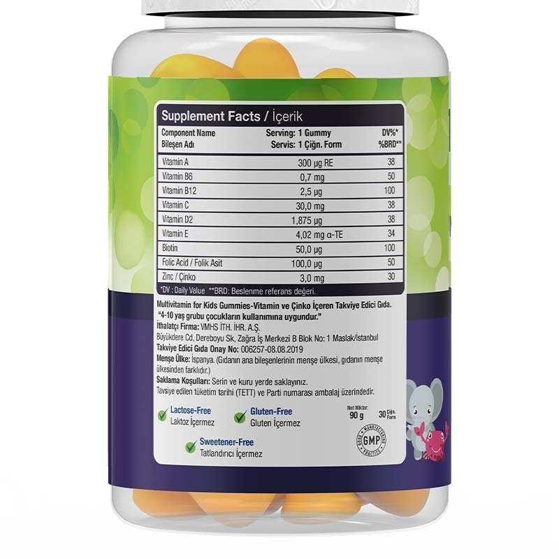 Nature's Supreme Gummies Multivitamin for Kids 30 Çiğnenebilir Form