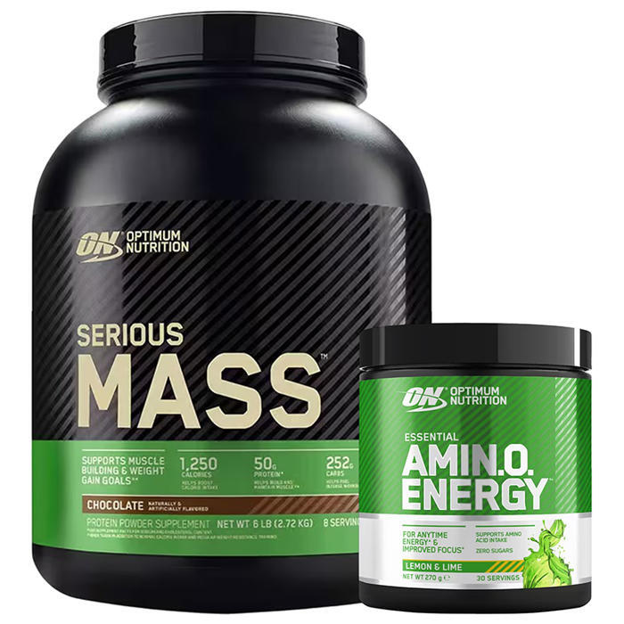 Optimum Serious Mass 2727 Gr + Essential Amino Energy 270 Gr Kombinasyonu