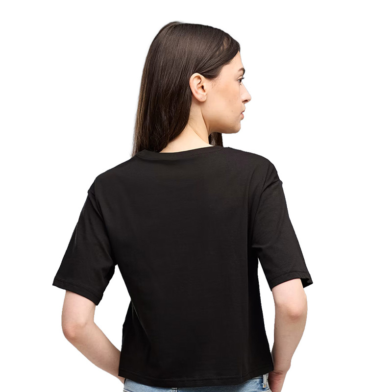 Puma Ess Cropped No.1 Logo Kadın Kısa Kollu T-Shirt Siyah