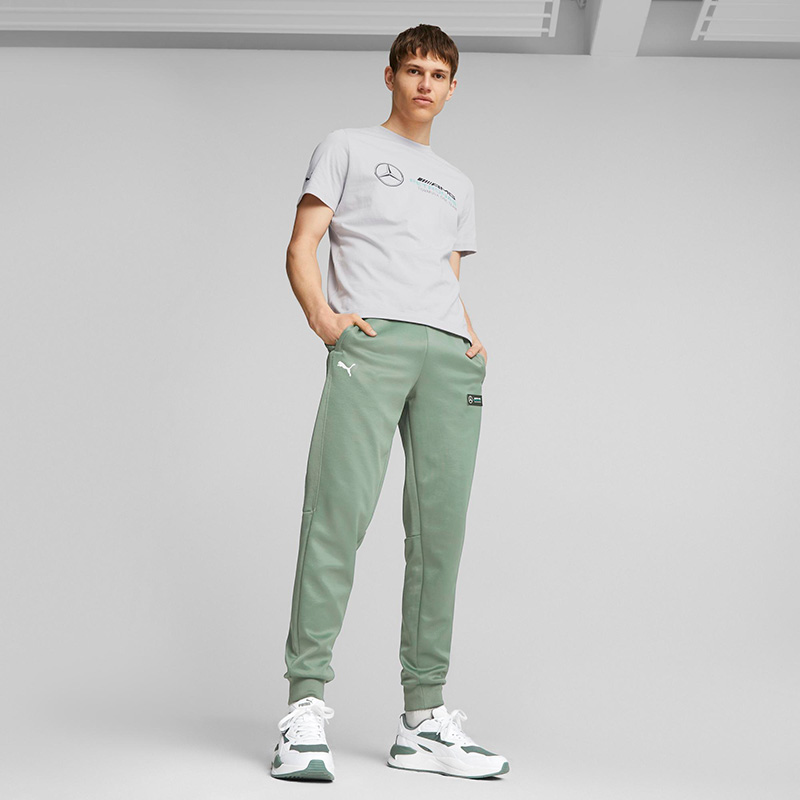 Puma Mercedes AMG Petronas Ess Logo Kısa Kollu T-Shirt Gri
