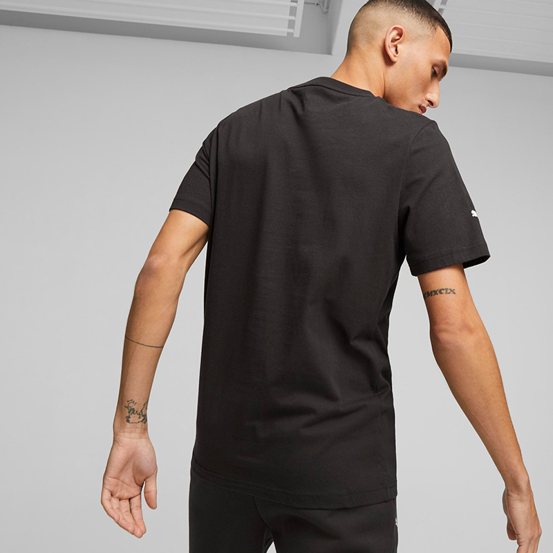 Puma Mercedes AMG Petronas Ess Logo Kısa Kollu T-Shirt Siyah