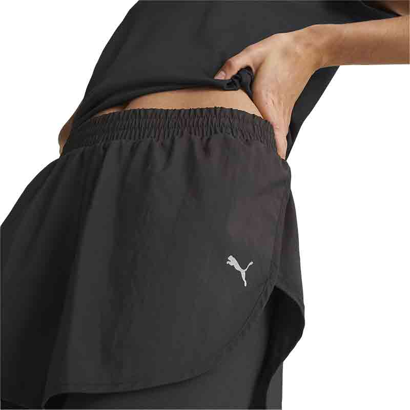 Puma Run Favourite Woven 2 in 1 Kadın Şort Siyah