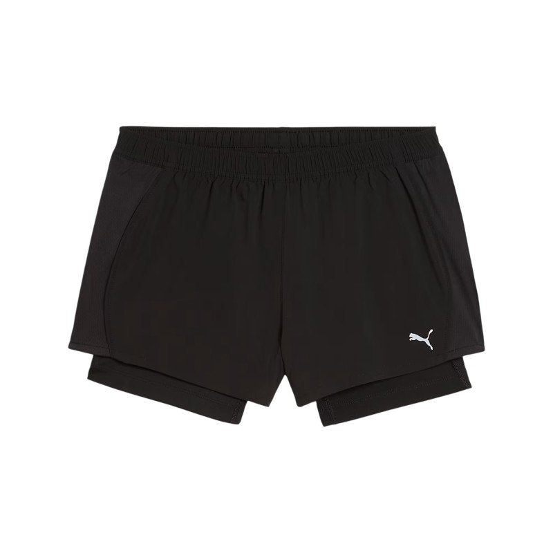Puma Run Velocity 2 in 1 Kadın 3" Şort Siyah