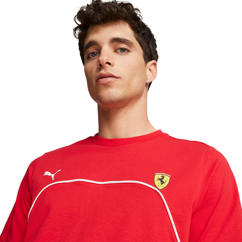 Puma Scuderia Ferrari Motorsport Kısa Kollu T-Shirt Kırmızı