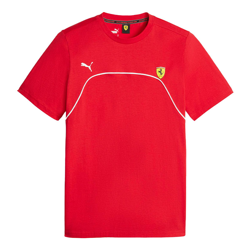 Puma Scuderia Ferrari Motorsport Kısa Kollu T-Shirt Kırmızı