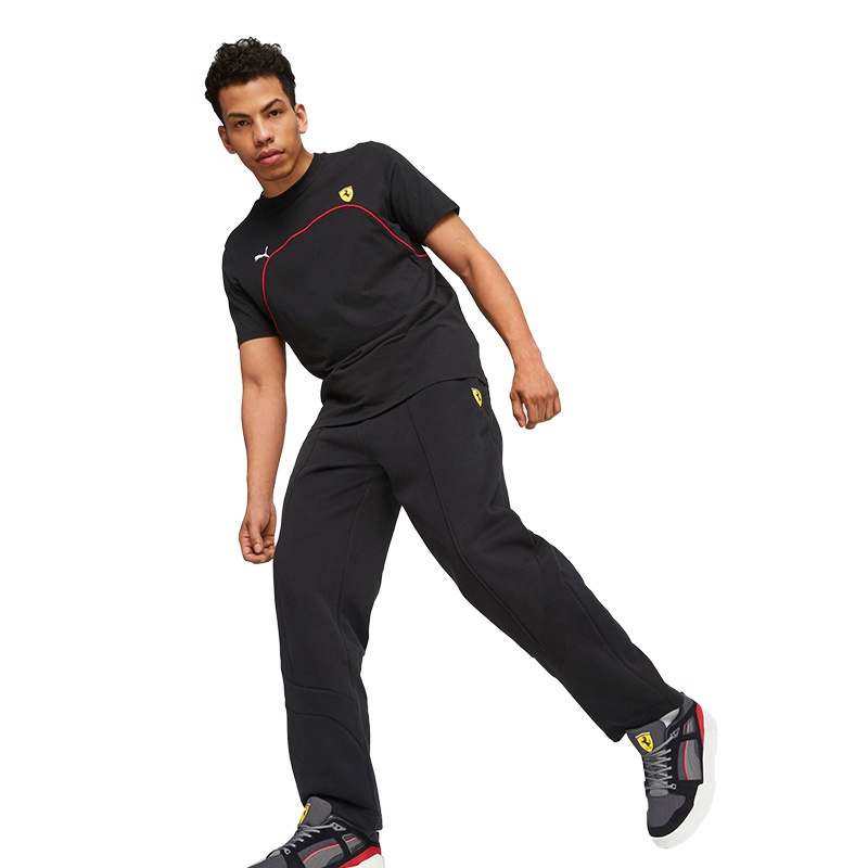 Puma Scuderia Ferrari Motorsport Kısa Kollu T-Shirt Siyah