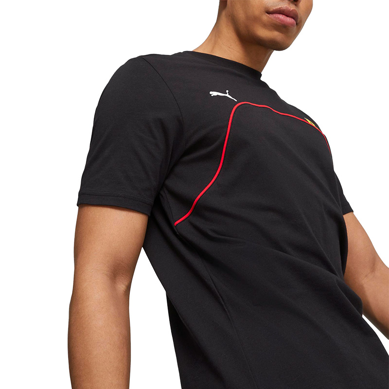 Puma Scuderia Ferrari Motorsport Kısa Kollu T-Shirt Siyah