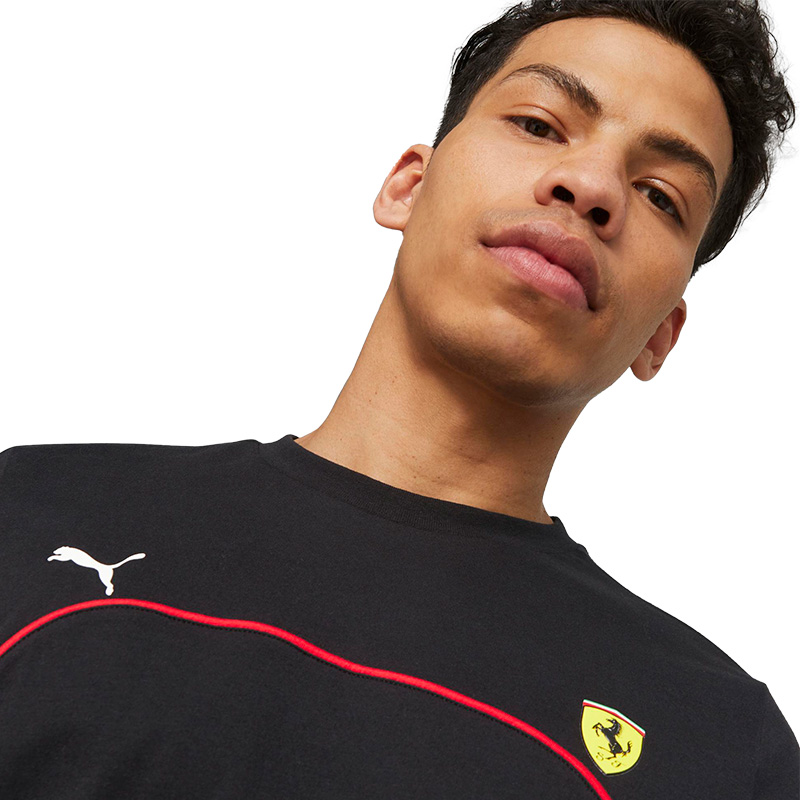 Puma Scuderia Ferrari Motorsport Kısa Kollu T-Shirt Siyah