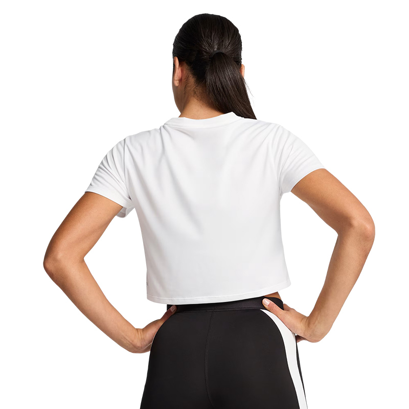 Puma Train All Day Essentials Baby Crop Kadın T-Shirt Beyaz