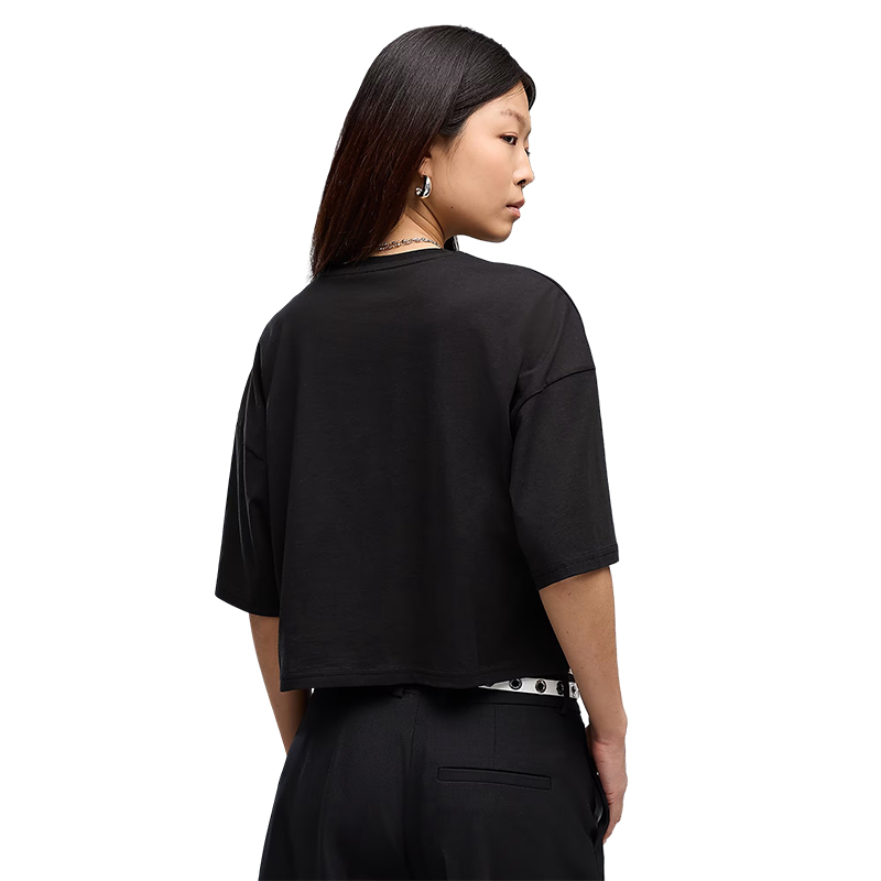 Puma Wardrobe Ess Oversized Kadın Kısa Kollu T-Shirt Siyah