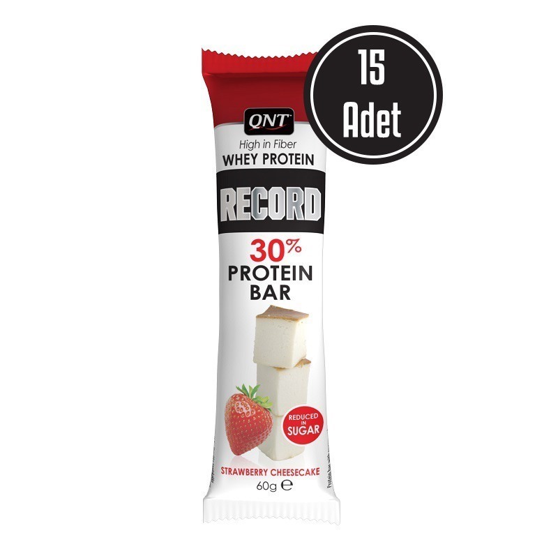 Qnt Record 30% Protein Bar 60 Gr 15 Adet