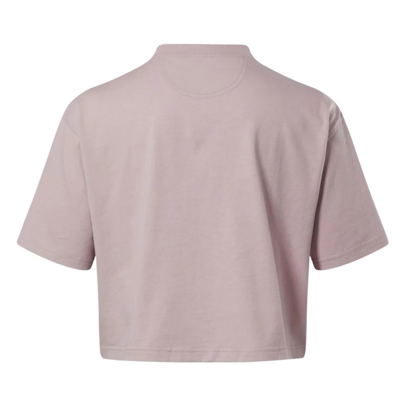 Reebok Classic Archive Essentials Big Logo Kadın Kısa Kollu Crop T-Shirt Pembe