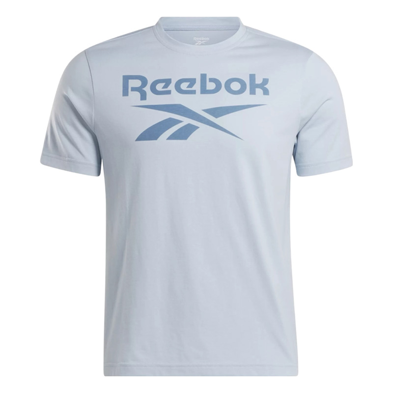 Reebok Identity Big Stacked Logo Kısa Kollu T-Shirt Açık Mavi