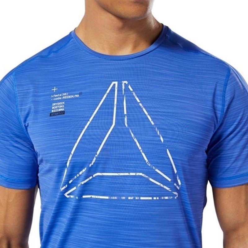 Reebok Training Activchill Graphic T-Shirt - Mavi - Erkek Spor Giyim