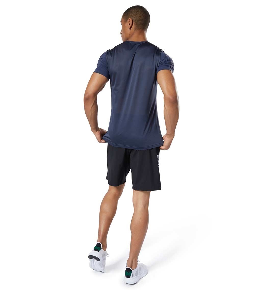 Reebok Workout Ready Activchill Graphic T-Shirt Lacivert - Erkek Spor Giyim