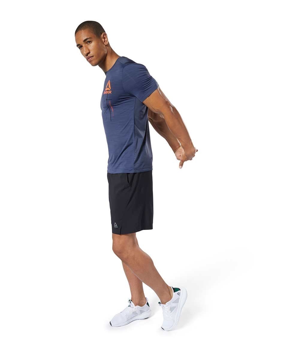 Reebok Workout Ready Activchill Graphic T-Shirt Lacivert - Erkek Spor Giyim