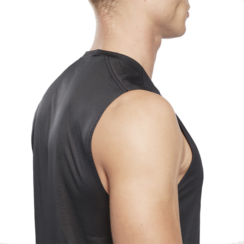 Reebok Workout Ready Sleeveless Tech Tee Kolsuz T-Shirt Siyah