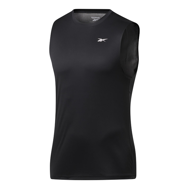 Reebok Workout Ready Sleeveless Tech Tee Kolsuz T-Shirt Siyah