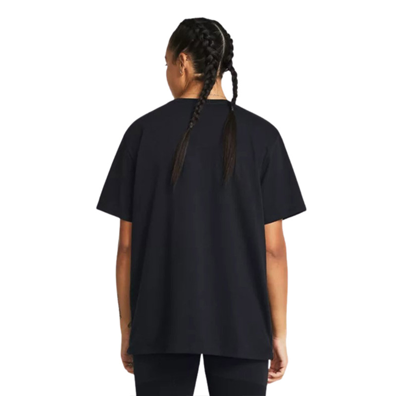 Under Armour Campus Kadın Oversize Kısa Kollu T-Shirt Siyah