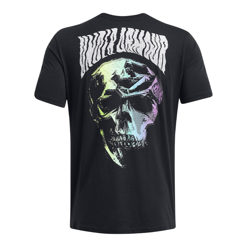 Under Armour Dusk To Dawn Skull Kısa Kollu T-Shirt Siyah
