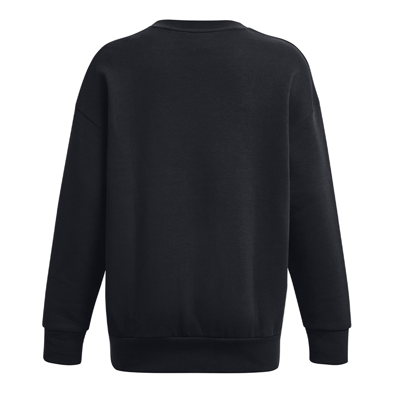Under Armour Essential Fleece Kadın Oversize Uzun Kollu Sweatshirt Siyah