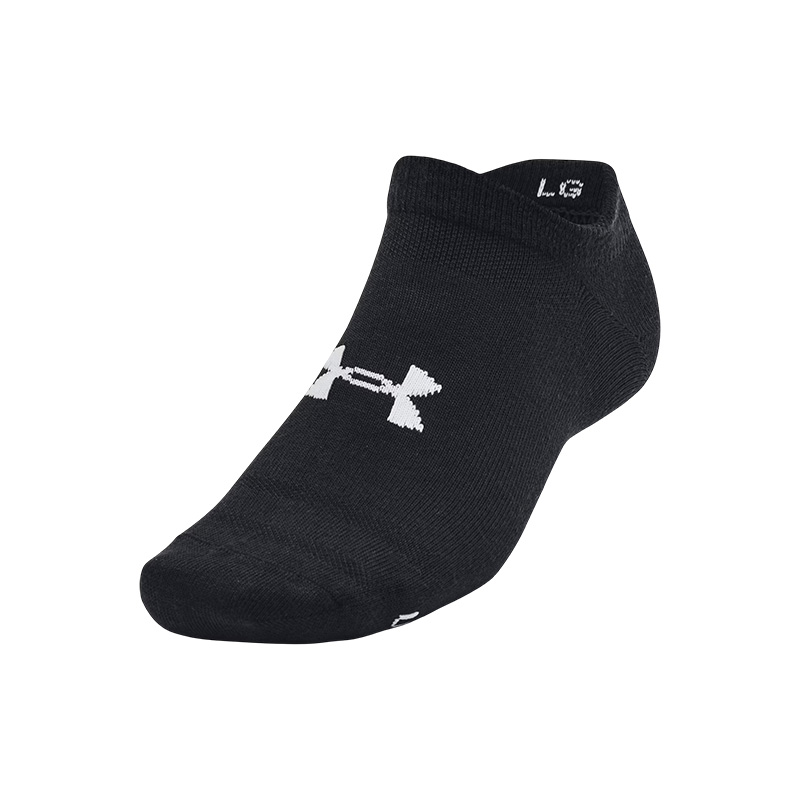 Under Armour Essential No Show Çorap 6'lı Paket Siyah Gri
