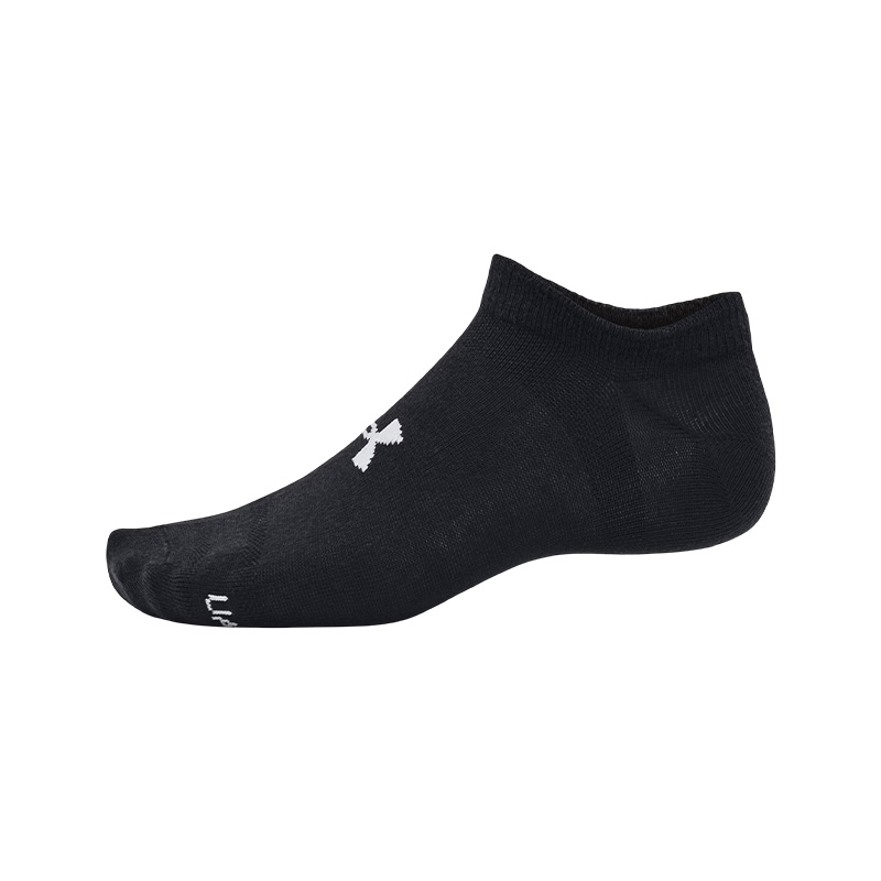 Under Armour Essential No Show Çorap 6'lı Paket Siyah Gri