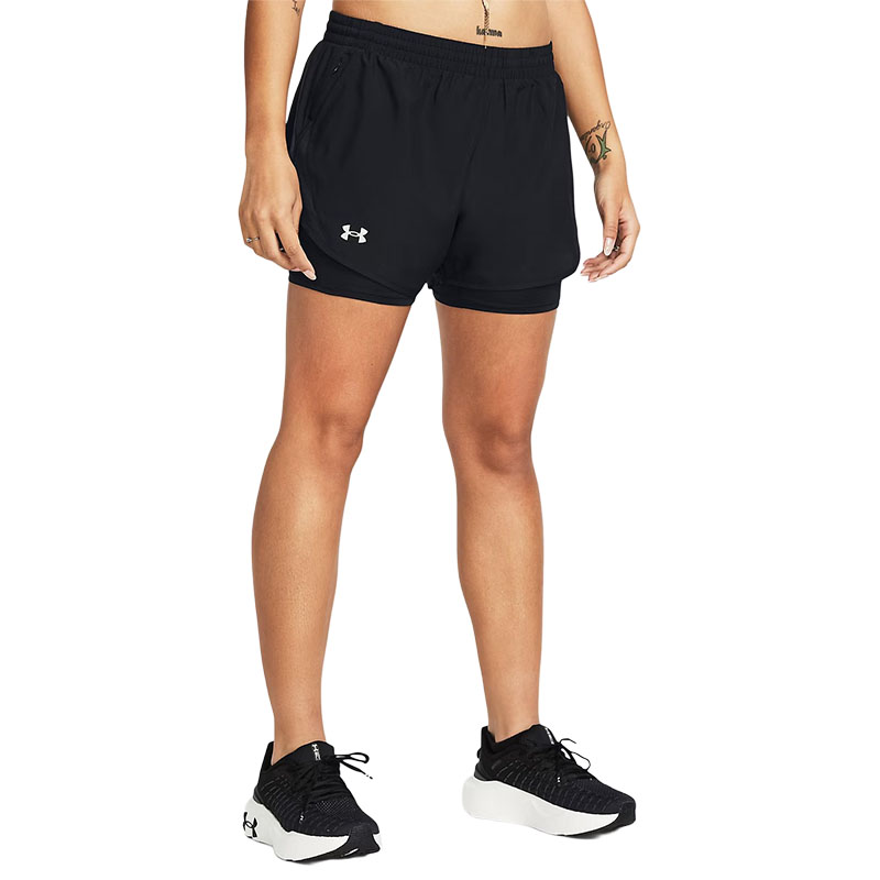Under Armour Fly By 2 In 1 Kadın Şort Siyah