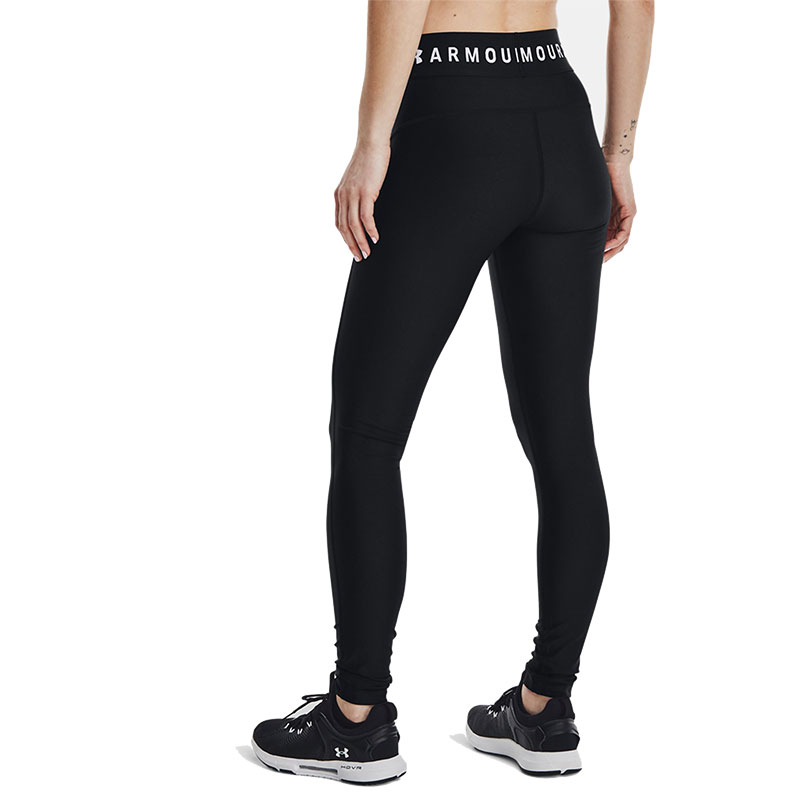 Under Armour Heatgear Armour Branded Waistband Kadın Tayt Siyah