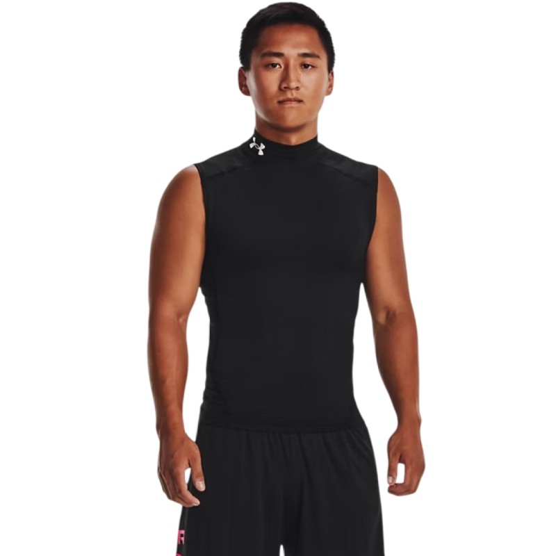 Under Armour HeatGear Compression Mock Kolsuz T-Shirt Siyah