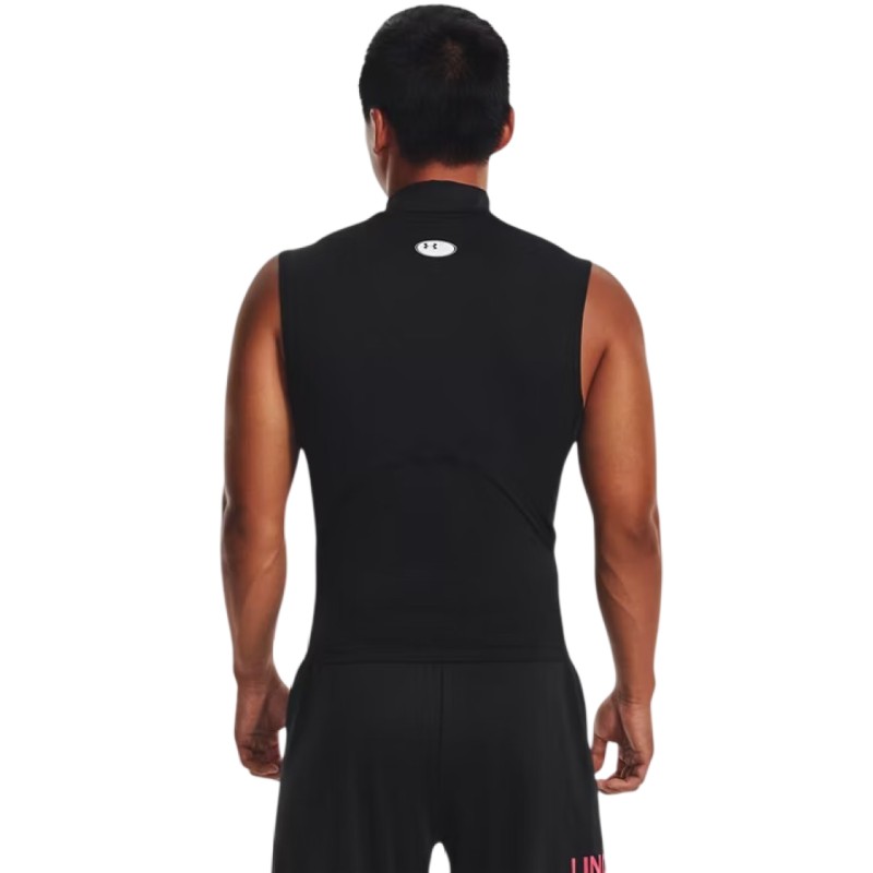 Under Armour HeatGear Compression Mock Kolsuz T-Shirt Siyah