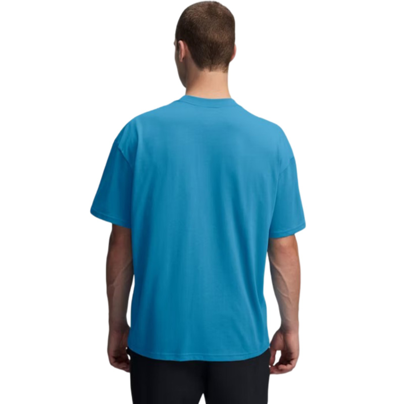 Under Armour Heavyweight Oversize Kısa Kollu T-Shirt Mavi